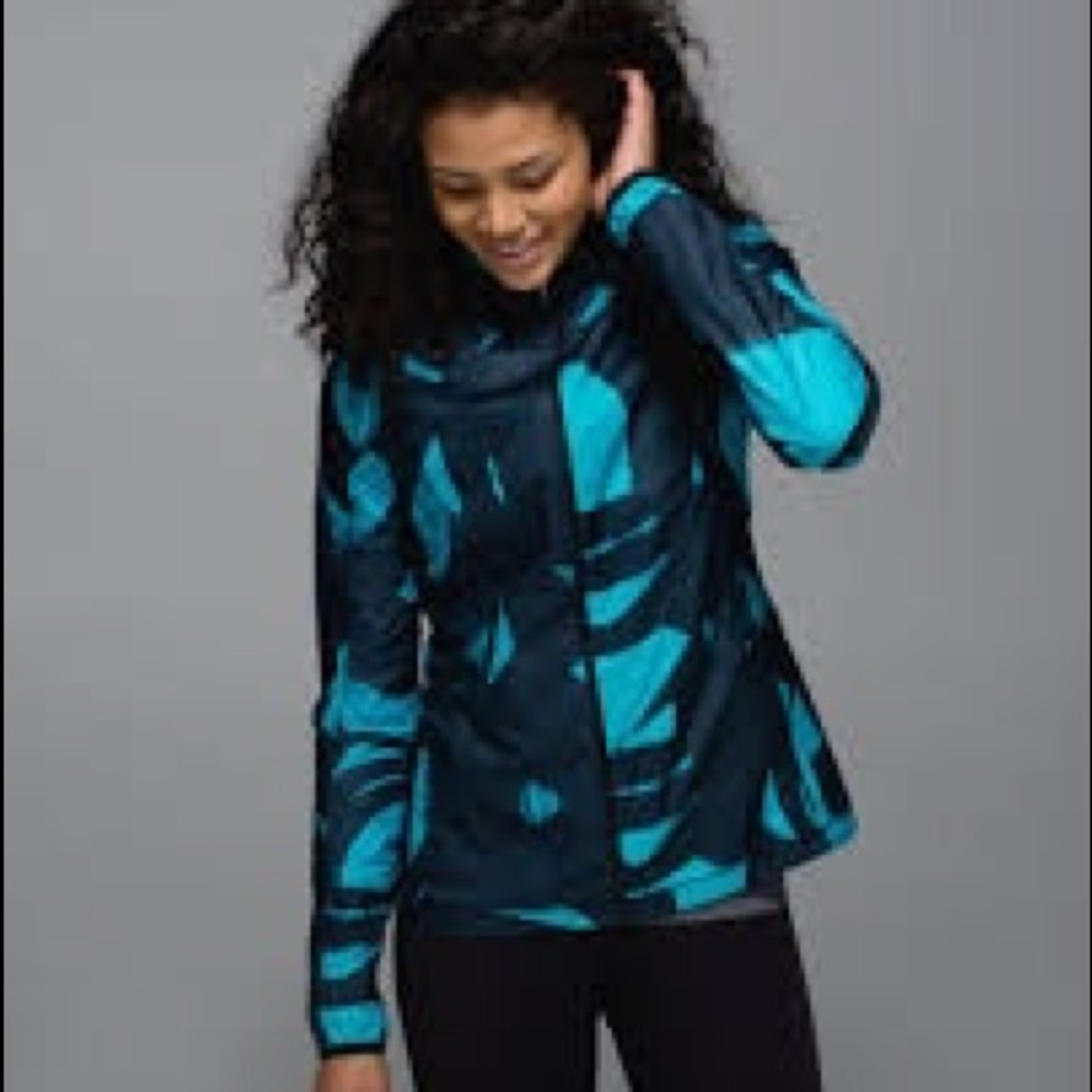 Lululemon Back Pack It Jacket - Peacock Blue Sz 4